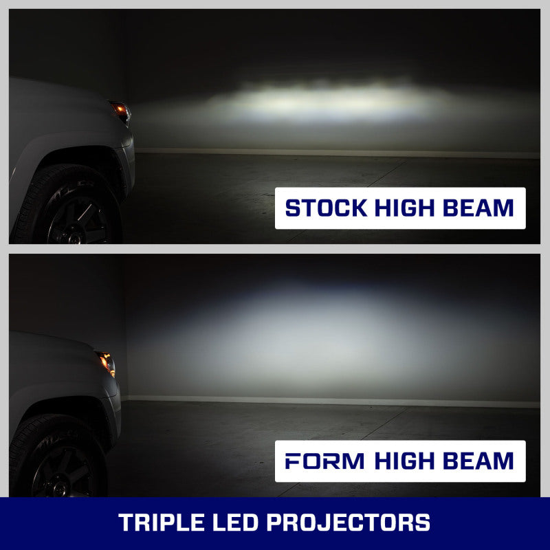 Form Lighting Toyota 4Runner Sequential LED Projector Headlights (Pair) – OE-Grade Upgrade with Dual Color DRL and Sequential Turn Signals