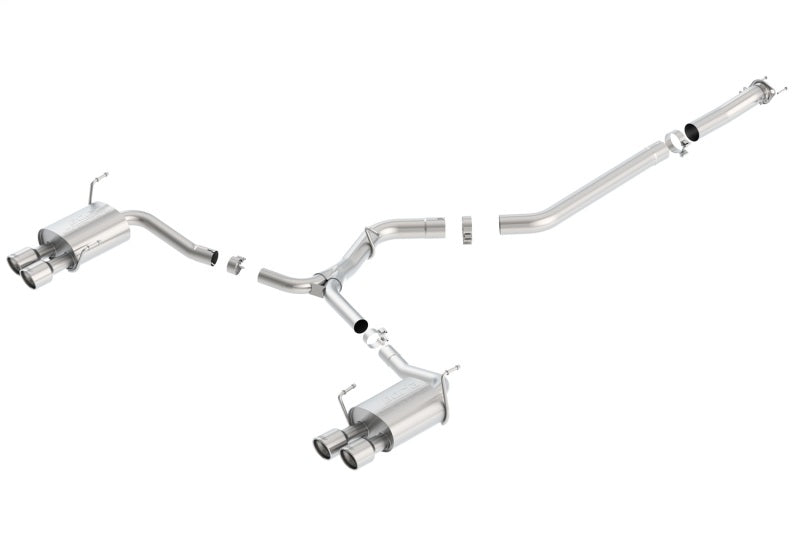 Borla 140595 S-Type Cat-Back Exhaust System for 2015-2021 Subaru WRX and WRX STI Sedan
