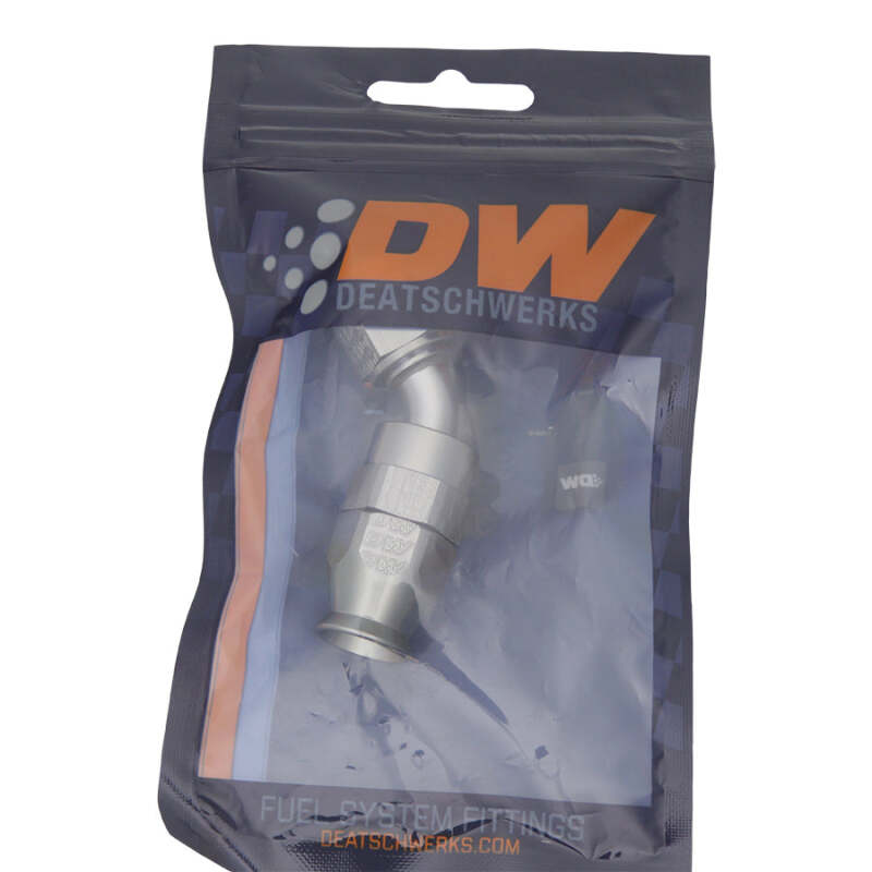 DeatschWerks DWK6-02-0851 6AN Female Swivel 45-Degree PTFE Hose End