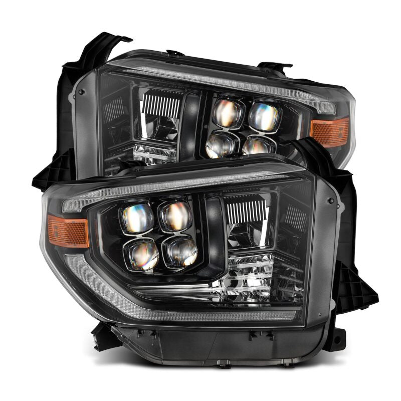 AlphaRex Nova-Series LED Projector Headlights for 2014–2021 Toyota Tundra, Alpha-Black, Part ARX880832