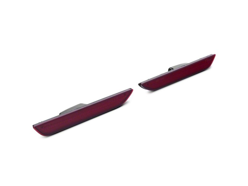 Raxiom Axial Series Red LED Rear Side Marker Lights for 2015-2023 Ford Mustang, Part Number RAX404232