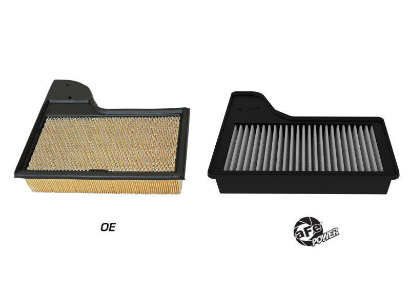 aFe MagnumFLOW Pro DRY S Air Filter AFE31-10255 for 2015–2018 Ford Mustang L4, V6, and V8