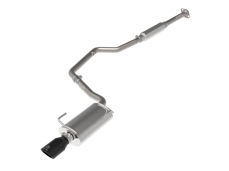 aFe POWER Takeda Cat-Back Exhaust System with Black Tip for 2012-2016 Subaru Impreza 2.0L, Part Number 49-36052-B