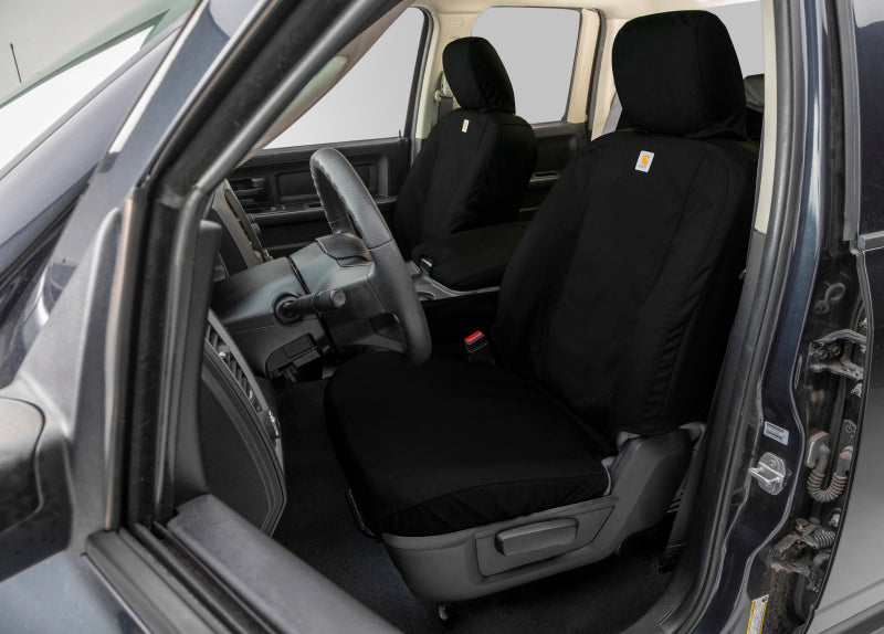 Covercraft 2024+ Ford Ranger SuperCrew Carhartt Super Dux SeatSaver Cust Front Row Seat Covers - Blk
