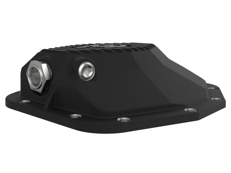 aFe POWER Pro Series Rear Differential Cover, Black with Machined Fins, Part Number 46-71280B, for Ram 1500 TRX and RHO