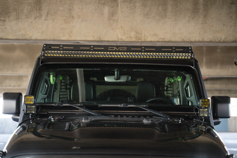 DV8 Offroad LBJL-10 50-Inch LED Light Bar Mount for 2018-2025 Jeep Wrangler JL JLU and Gladiator JT