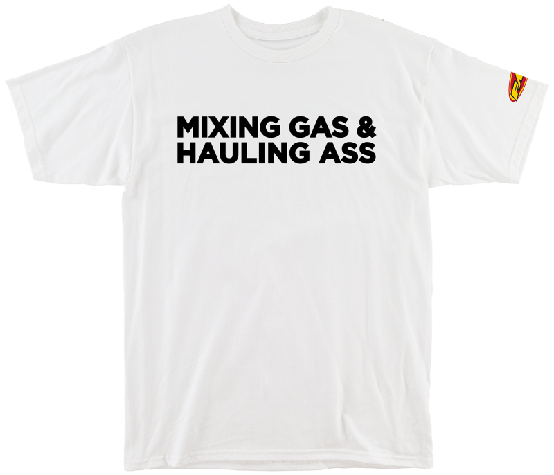 FMF Racing Gass Tee White Extra Large - Automotive Fuel Line Fitting