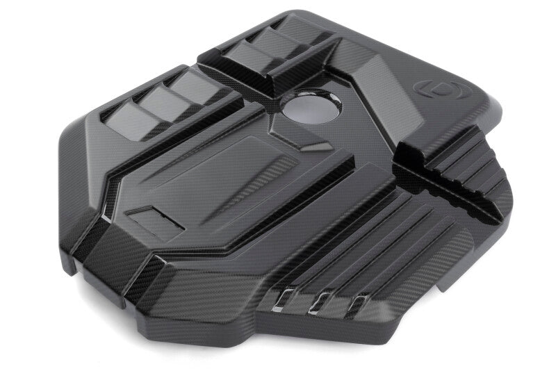 Dinan Matte Carbon Fiber Engine Cover with Gloss Accents for BMW M2 M3 M4 (G80/G82/G87) – Part DNN D590-0005-B