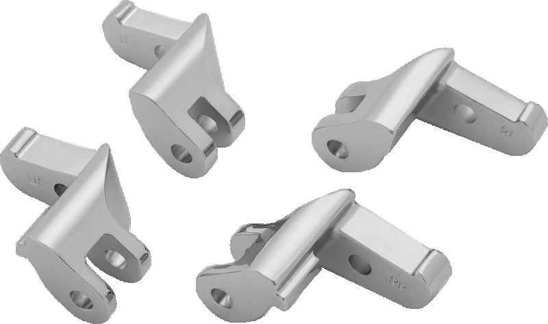 Kuryakyn 4609 Floorboard Relocator Brackets for 2017 and Newer Harley-Davidson Touring Models, Chrome