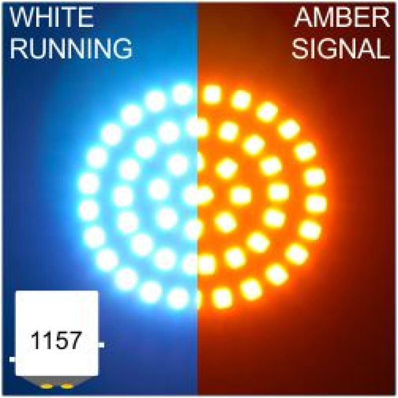 Letric Lighting Bullet Style 1157 High/Low Amber Insert, Part Number LLC-B7WA