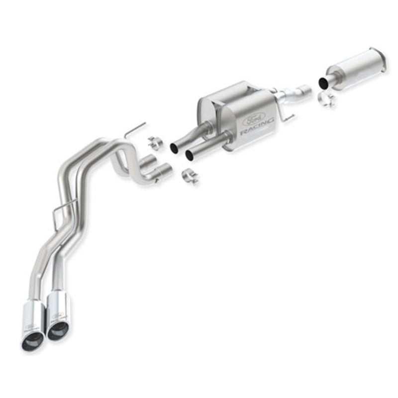 Ford Racing frpM-5200-F15R145C - 2011-2014 F-150 SVT Raptor 6.2L Cat-Back Touring Exhaust System, 145-Inch Wheelbase
