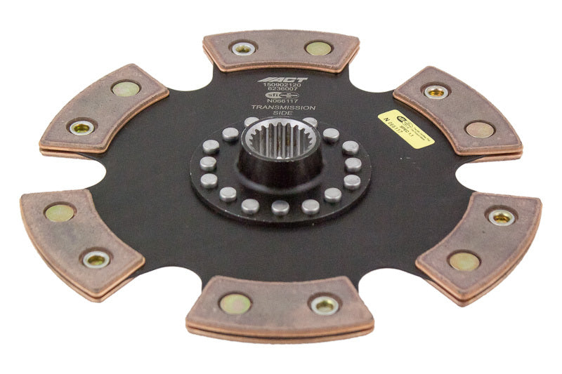 ACT 6236007 6-Pad Rigid Ceramic Race Clutch Disc