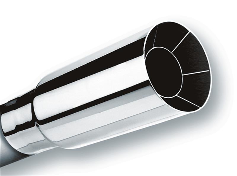 Borla 20103 Universal Polished T-304 Stainless Steel Single Round Exhaust Tip