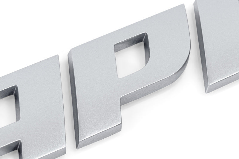 APR Badge in Matte Silver - 3D Domed OEM-Style Emblem for Vehicles
