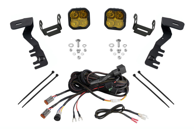 Diode Dynamics SS3 LED Ditch Light Kit for 2024+ Toyota Tacoma, Pro Yellow Combo - dioDD7941