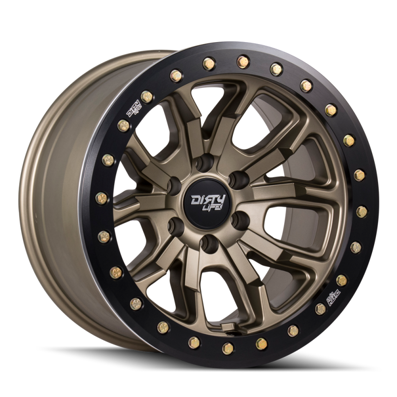 Dirty Life DT-1 9303 17x9 Wheel, 8x165.1 Bolt Pattern, -12mm Offset, Satin Bronze