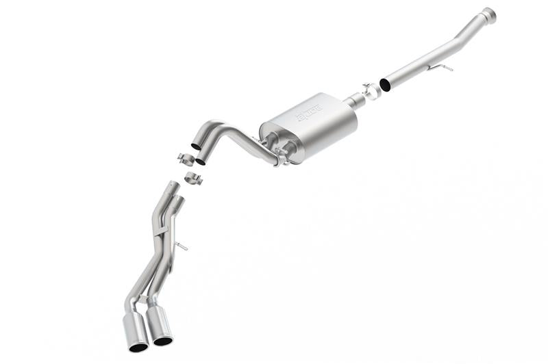 Borla 140653 S-Type Cat-Back Exhaust System for 2015-2020 Cadillac Escalade ESV and GMC Yukon Denali XL 6.2L V8