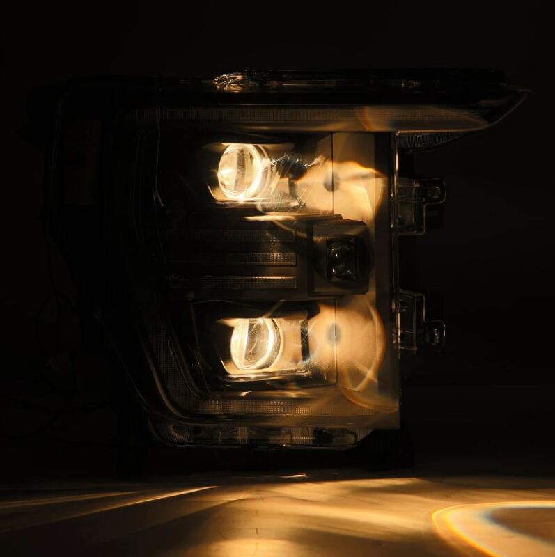 AlphaRex PRO-Series Projector Headlights for 2021-2022 Ford F-150, Black Housing with Activ Light and Sequential Signal