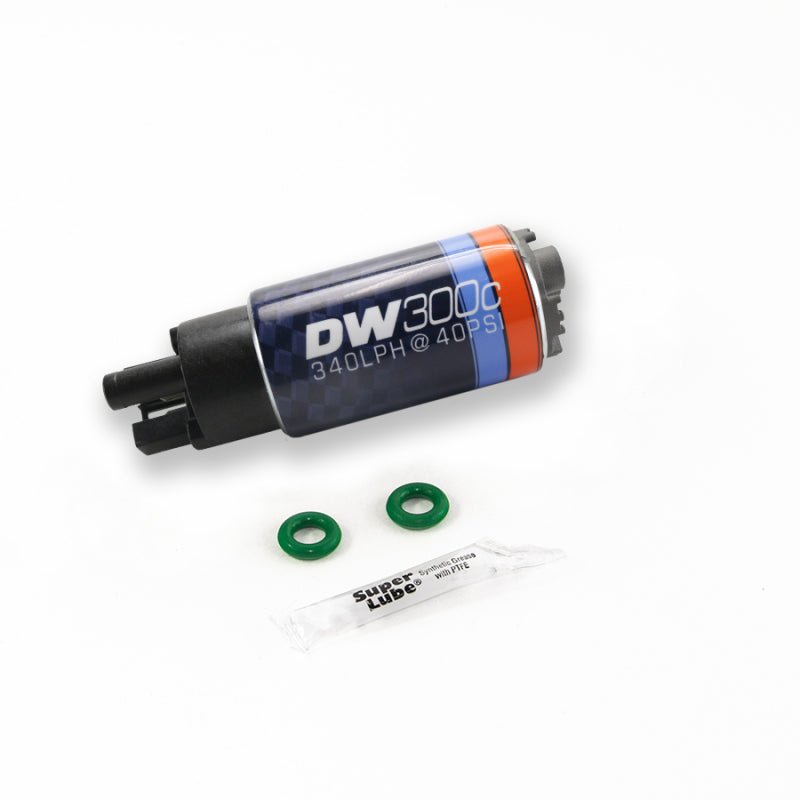 DeatschWerks DW300C 340 LPH Compact Fuel Pump with RSX, Civic and MX-5 Install Kit
