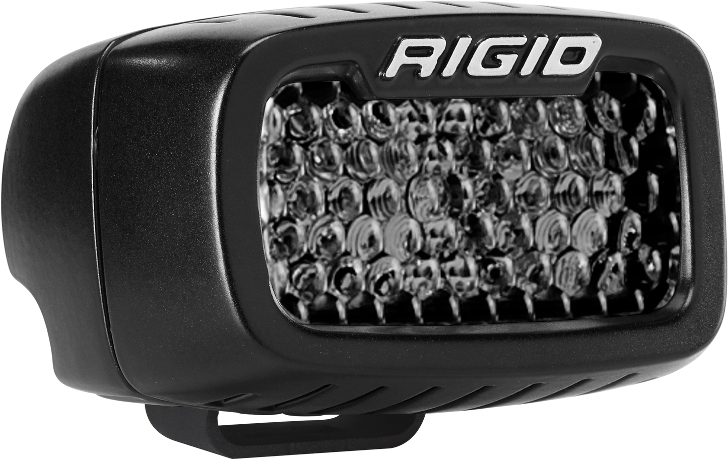 Rigid Industries - 902513BLK - Auxiliary Light - Spot Diffused Midnight Surface Mount Pair SR-M Pro
