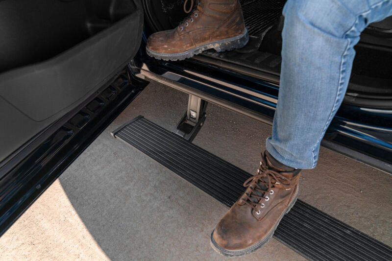 AMP Research PowerStep Plug-N-Play Running Boards, Part Number 76252-01A, for Ford F-150