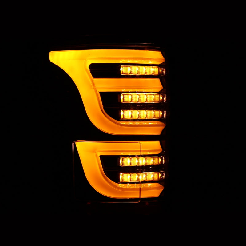 AlphaRex Luxx-Series LED Tail Lights for 2015-2020 Ford F-150, Alpha-Black, ARX652030