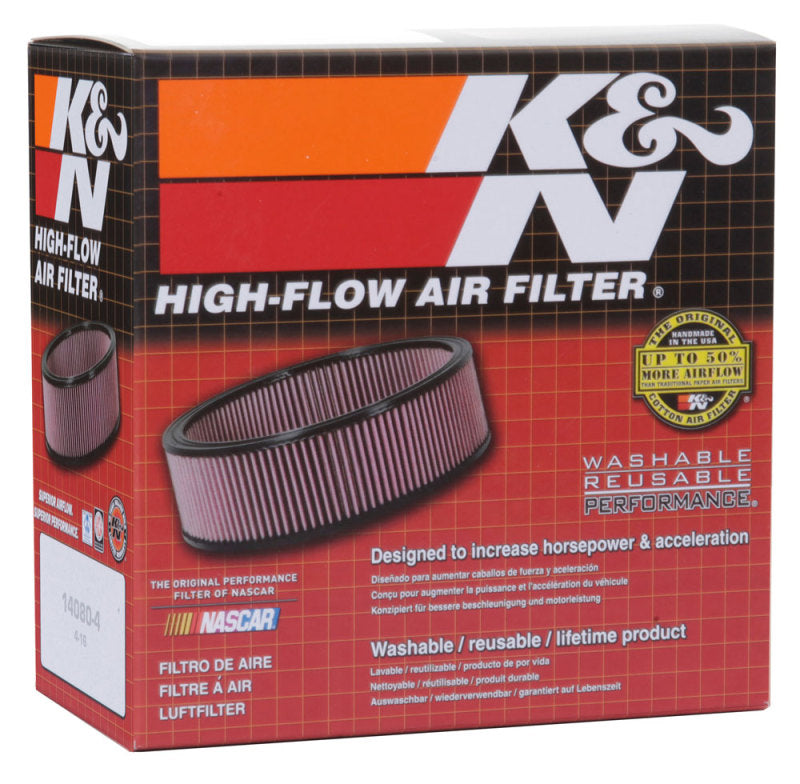 K&N Engineering E-3322 Custom Air Filter, Round 5.25-Inch ID x 6.25-Inch OD x 2.5-Inch Height