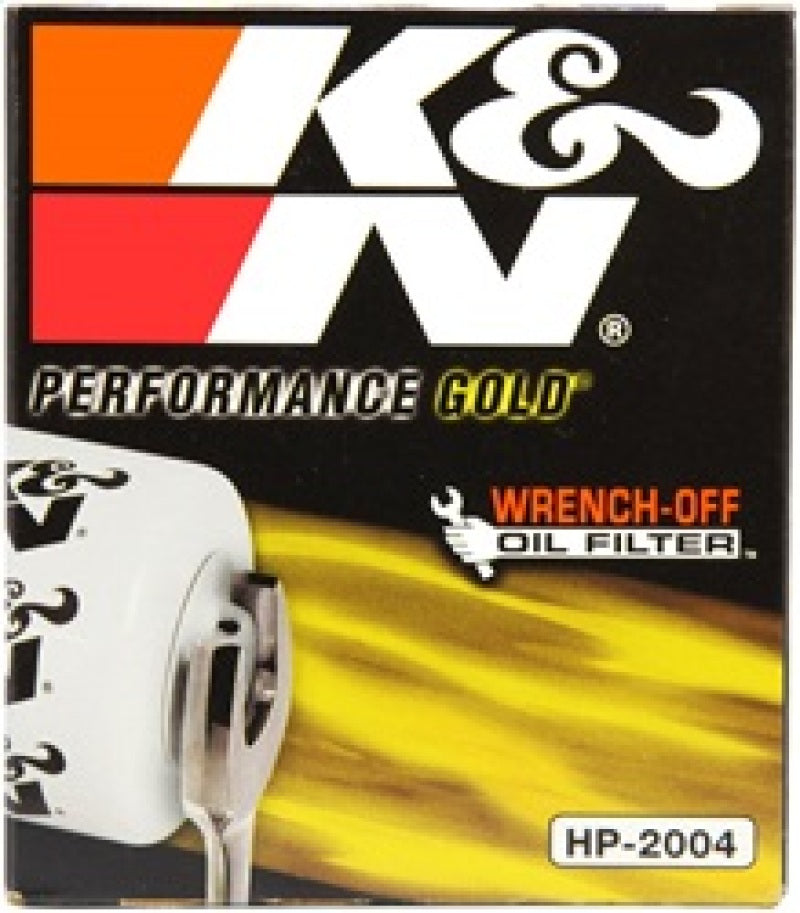 K&N Engineering HP-2004 Performance Gold Wrench-Off Oil Filter for Toyota Supra and Jeep Grand Cherokee