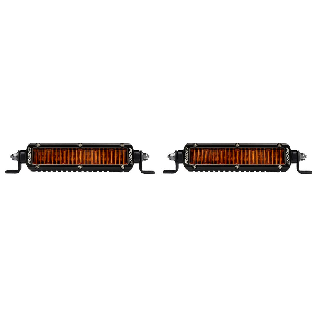 Rigid Industries - 906705 - Auxiliary Light - SR-Series SAE 6 Inch with Amber PRO Lens Pair