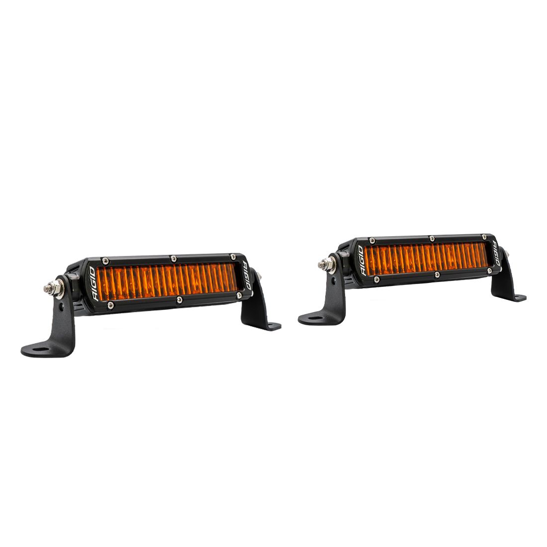 Rigid Industries - 906705 - Auxiliary Light - SR-Series SAE 6 Inch with Amber PRO Lens Pair