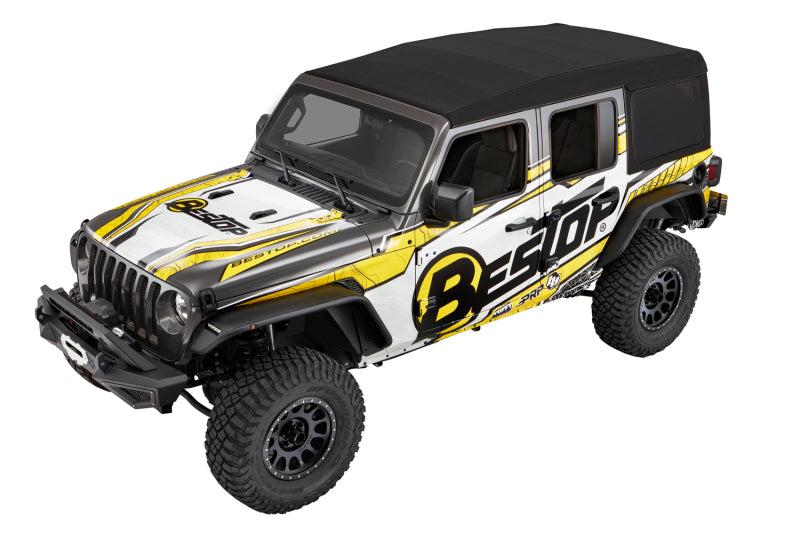 Bestop Supertop Ultra for Jeep Wrangler JL 4-Door (2018-2026) – Premium Black Twill Soft Top