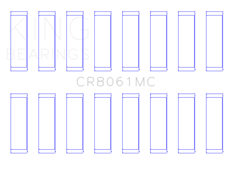 King Engine Bearings CR8061MC Toyota 3UR-FE Connecting Rod Bearing Set