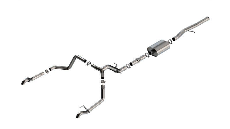 Borla 140915 ATAK Cat-Back Exhaust System for 2022-2023 Chevrolet Silverado 1500 ZR2 and GMC Sierra 1500 AT4X 6.2L V8