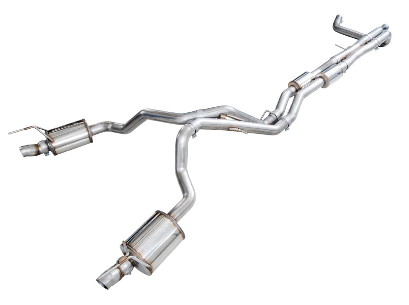 AWE Tuning 2021+ Cadillac Escalade 6.2L 0FG Dual Exit Exhaust System with Reused OE Tips
