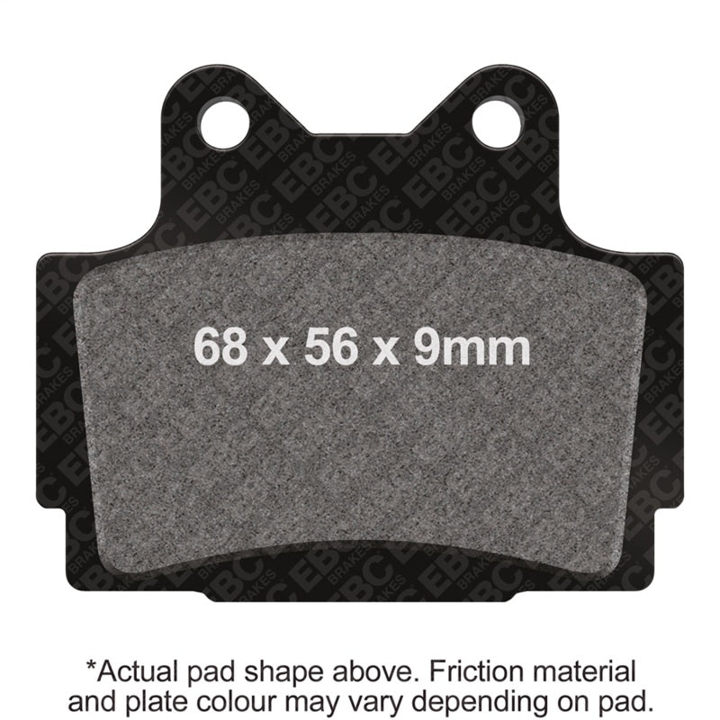 EBC Powersports FA104 Organic Rear Brake Pads for 1996–2003 Yamaha XJ600N