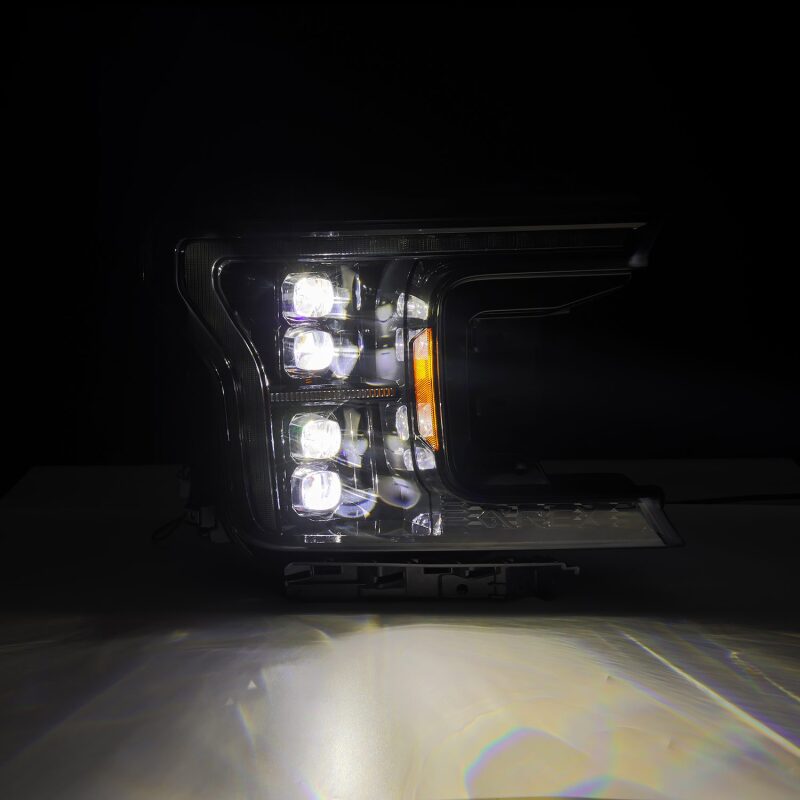 AlphaRex NOVA LED Projector Headlights for 2018–2020 Ford F-150, Alpha Black, ARX880249