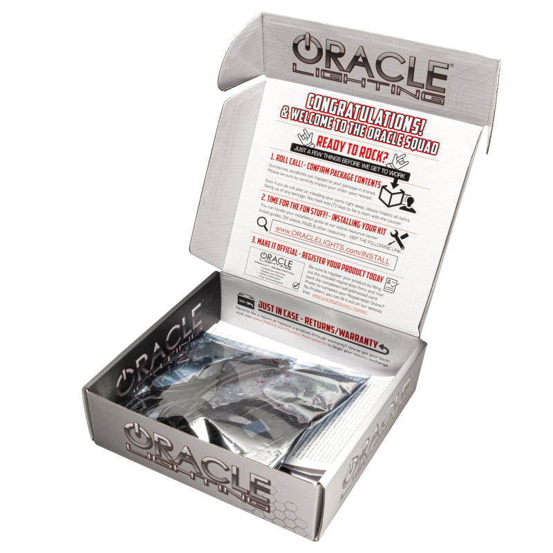 Oracle 21-22 Ford Bronco Headlight Halo Kit w/DRL Bar - Base Headlights -w/No Controller NO RETURNS