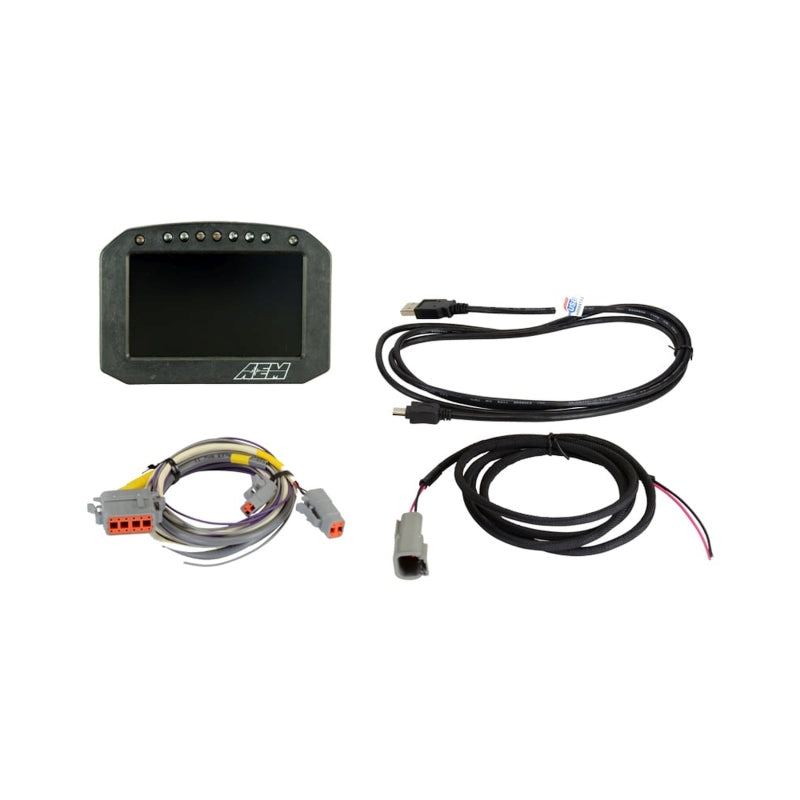 AEM CD-5 Carbon Flat Panel Digital Dash Display, Non-Logging, Part Number 30-5600F