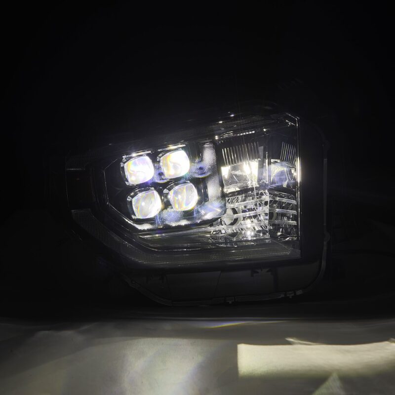 AlphaRex Nova-Series LED Projector Headlights for 2014–2021 Toyota Tundra, Alpha-Black, Part ARX880832
