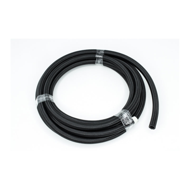 DeatschWerks 8AN Black Nylon Braided CPE Fuel Hose, 20 Feet - DWK6-02-0816-20