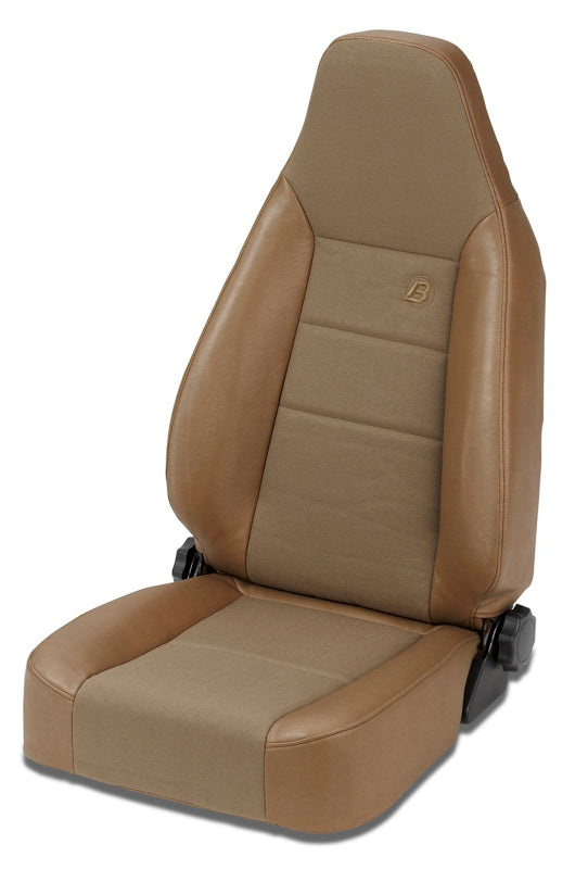 Bestop Trailmax II Sport Front Seat for Jeep CJ7 and Wranglers – Center Fabric Insert in Spice (Part #bes39438-37)