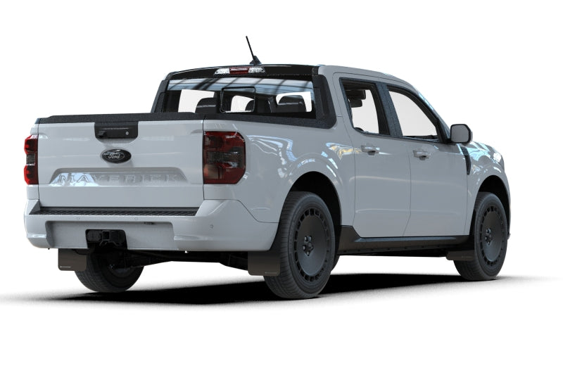 Rally Armor UR Series Mud Flaps for Ford Maverick (2022-2025) - Black with White Logo