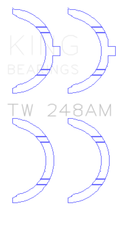 King Engine Bearings TW248AM Toyota 3E, 3EE and 5EFE Thrust Washer Set