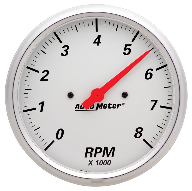 AutoMeter Arctic White 52mm 0-90 Ohm Short Sweep Electronic Fuel Level Gauge, Part 1315
