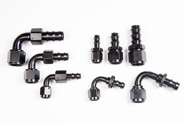 Radium Engineering - rad14-0201 - 6AN Straight Push-Lok Hose End