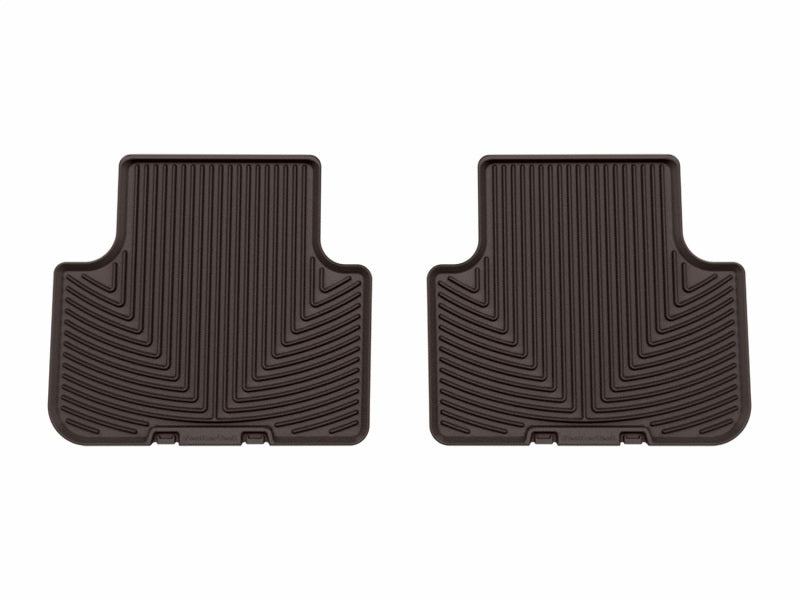 WeatherTech 17-25 Audi Q7 & Q8 Rear All-Weather Floor Mats - Cocoa