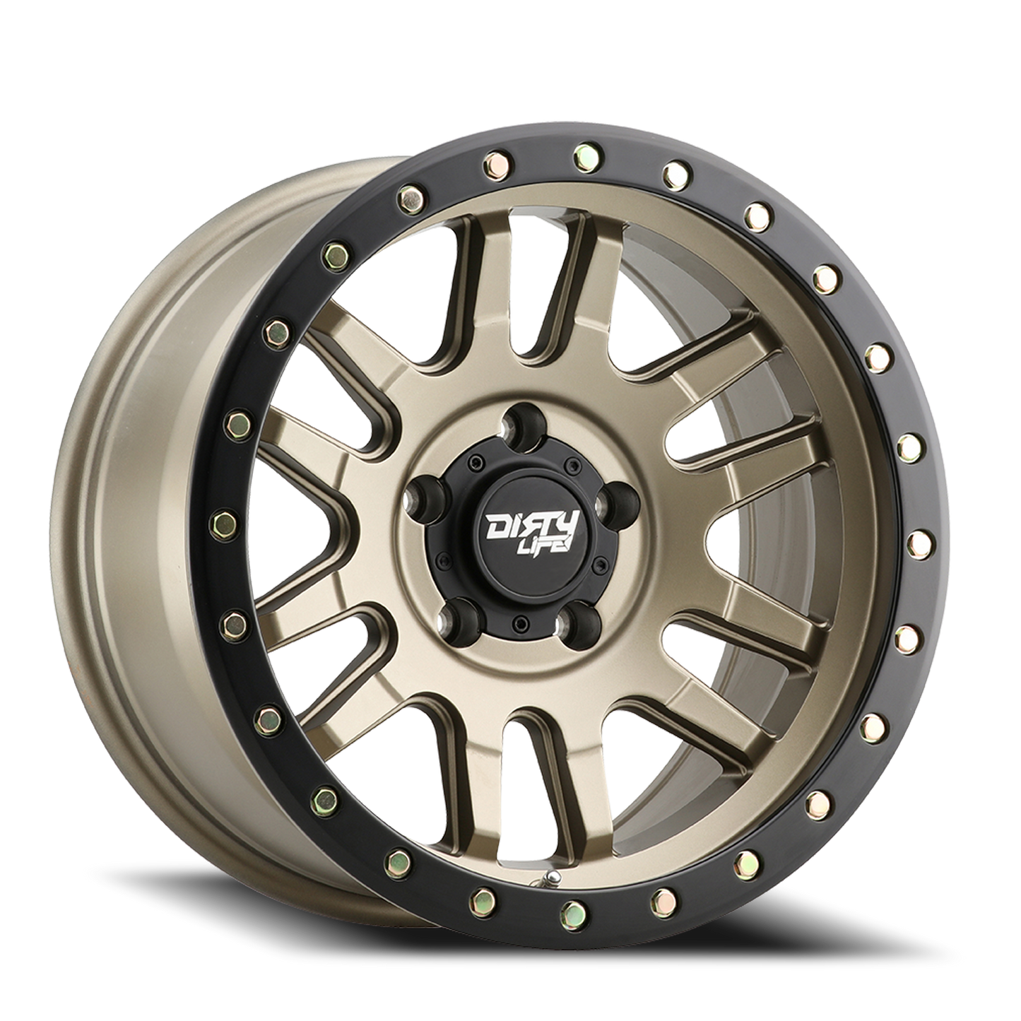 Dirty Life Race Wheels - 9309-7983MGD12 - Aluminum Wheels -  Canyon Pro 9309 Satin Gold 17X9 6-139.7 -12Mm 106Mm