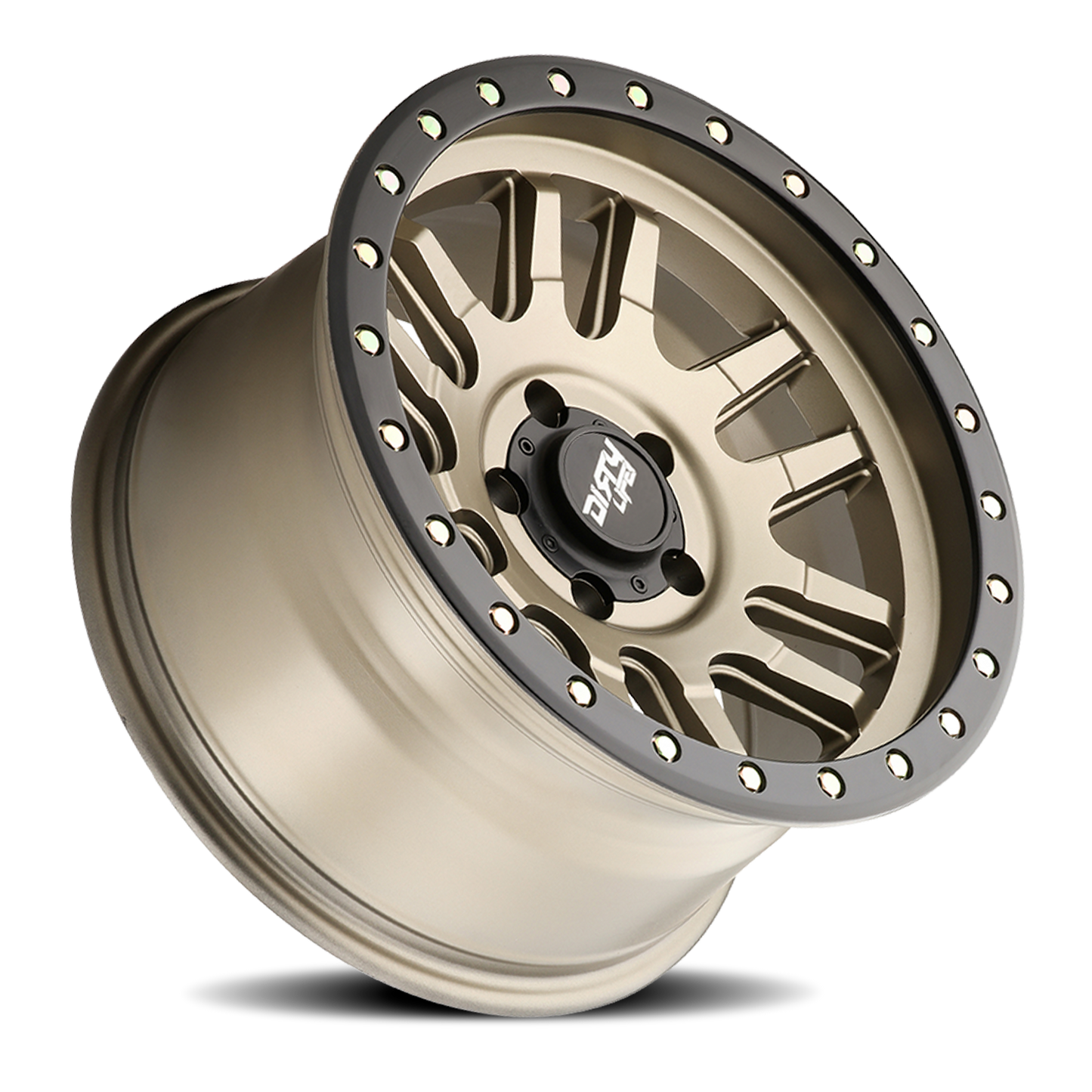 Dirty Life Race Wheels - 9309-7983MGD12 - Aluminum Wheels -  Canyon Pro 9309 Satin Gold 17X9 6-139.7 -12Mm 106Mm
