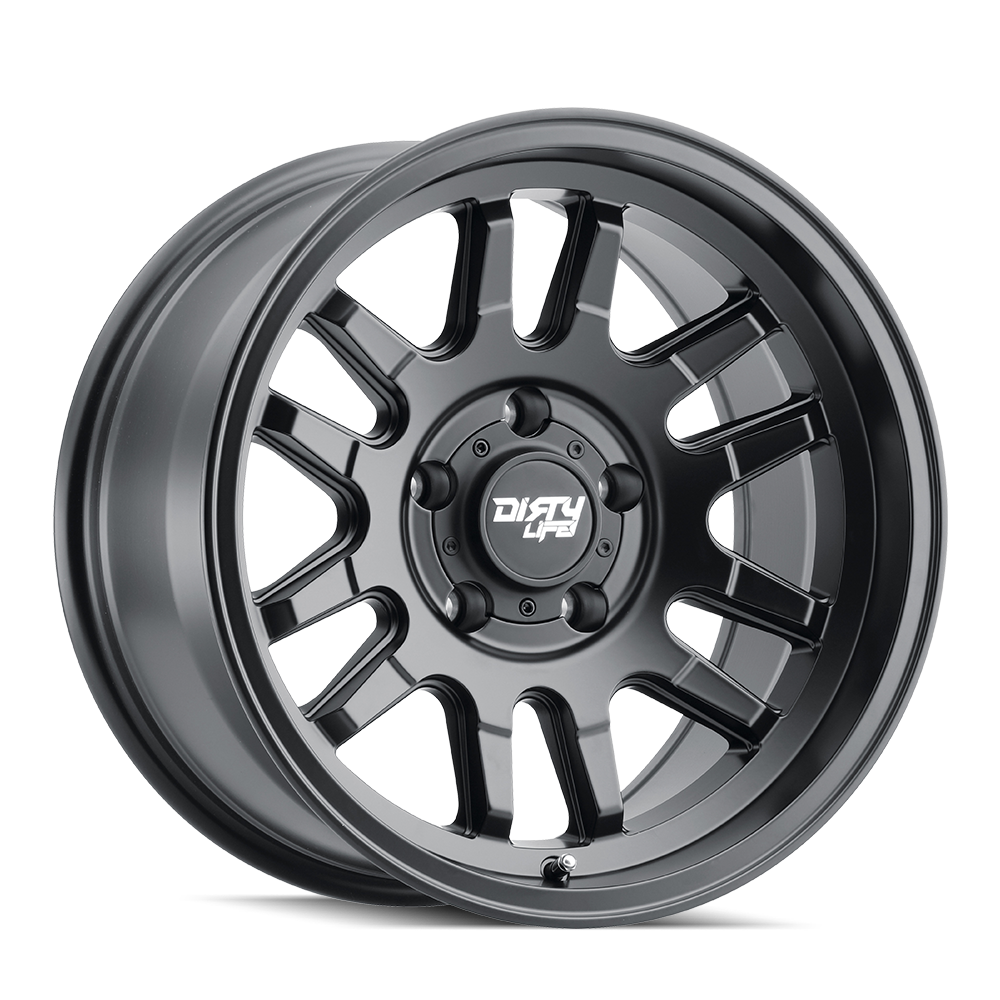 Dirty Life Race Wheels - 9310-7973MB12 - Aluminum Wheels -  Canyon 9310 Matte Black 17X9 5-127 -12Mm 71.5Mm