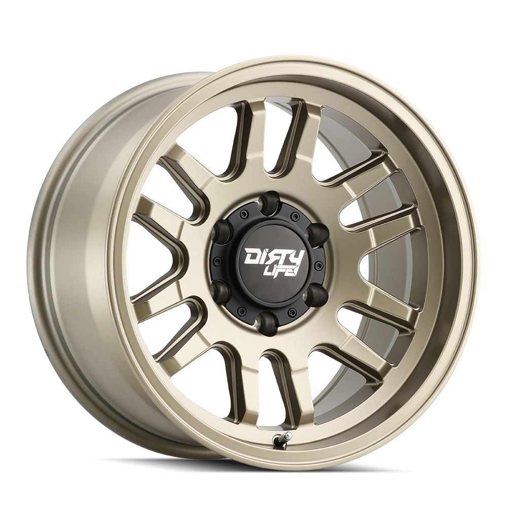 Dirty Life Race Wheels - 9310-7973MGD12 - Aluminum Wheels -  Canyon 9310 Satin Gold 17X9 5-127 -12Mm 71.5Mm